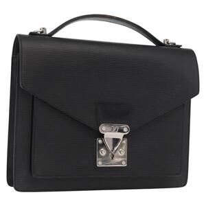 LOUIS VUITTON Epi Monceau 28 Hand Bag Black M52122 LV Auth ep12499